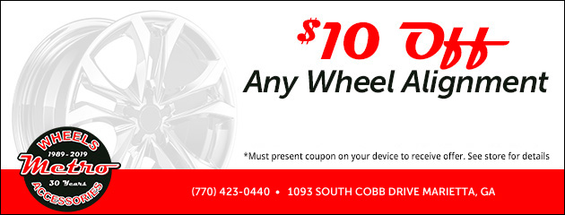 $10 OFF ANY WHEEL ALIGNMENT